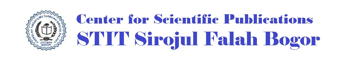 Center for Scientific Publications STIT Sirojul Falah Bogor